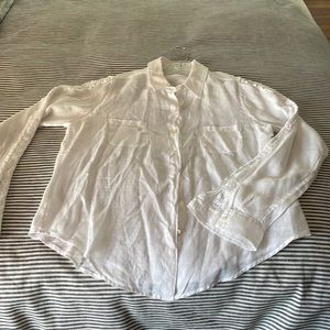White linen blouse